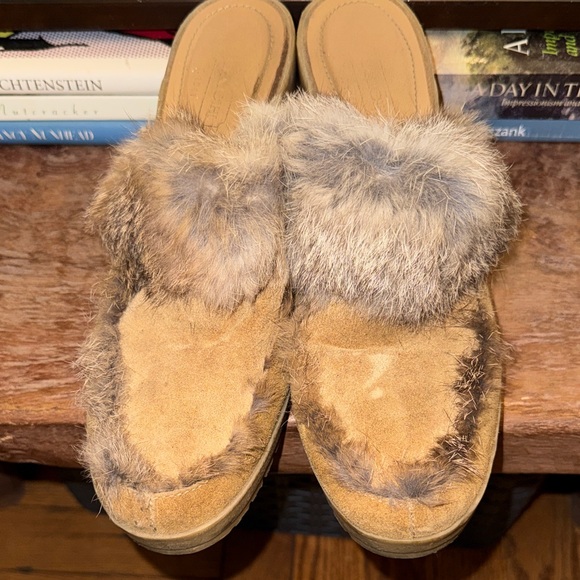COACH Rabbit Fur Wedges - Picture 7 of 7